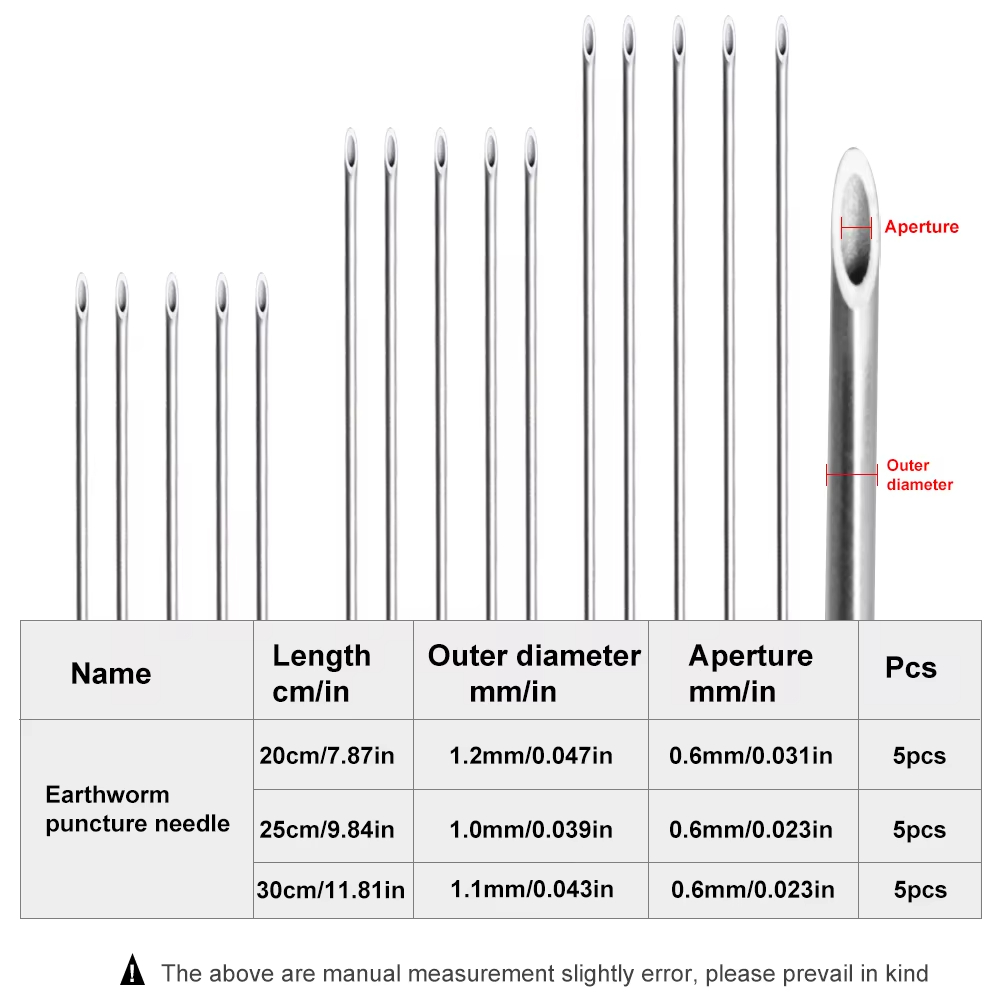 Earthworm Hooking Needle Stain - Fishing Hook Stainless Steel 评论和价格
