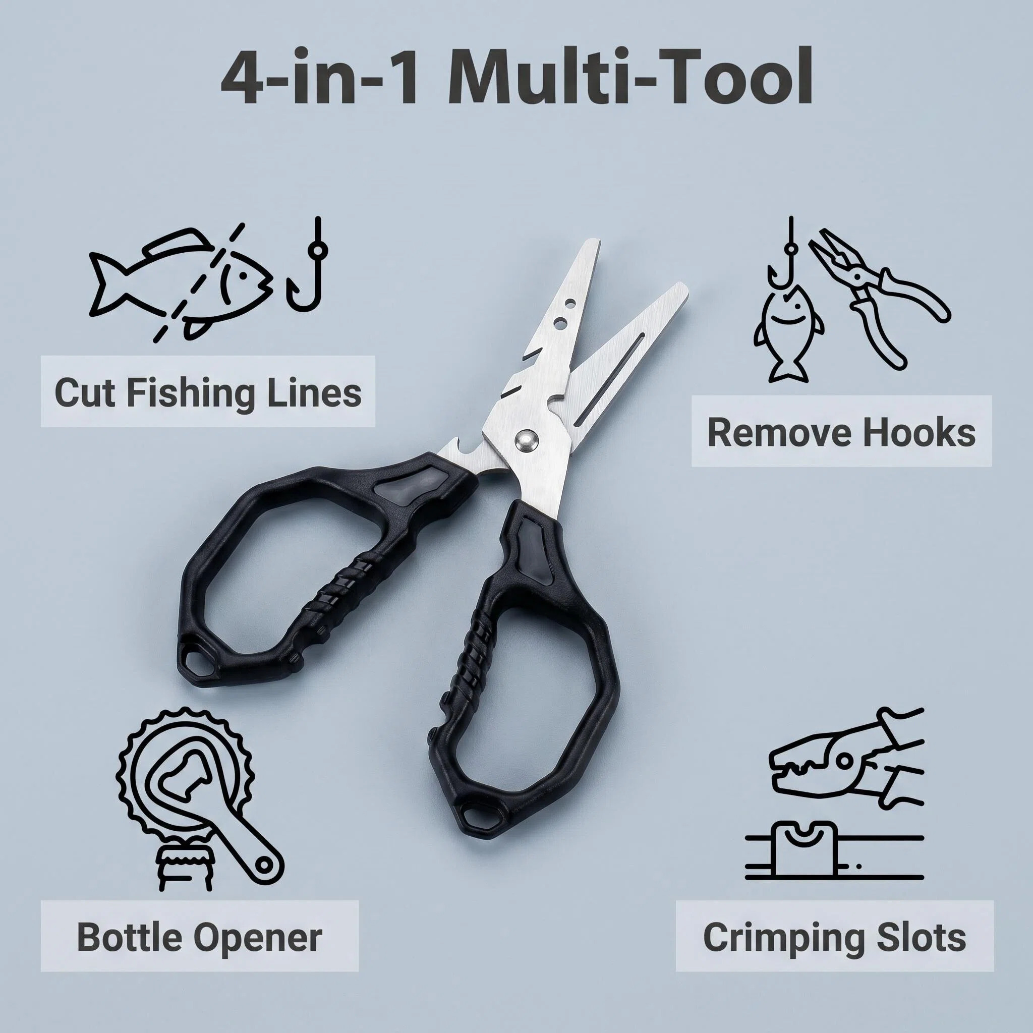 Multifunctional Fishing Scisso - Fishing Hook Remover 评论和价格