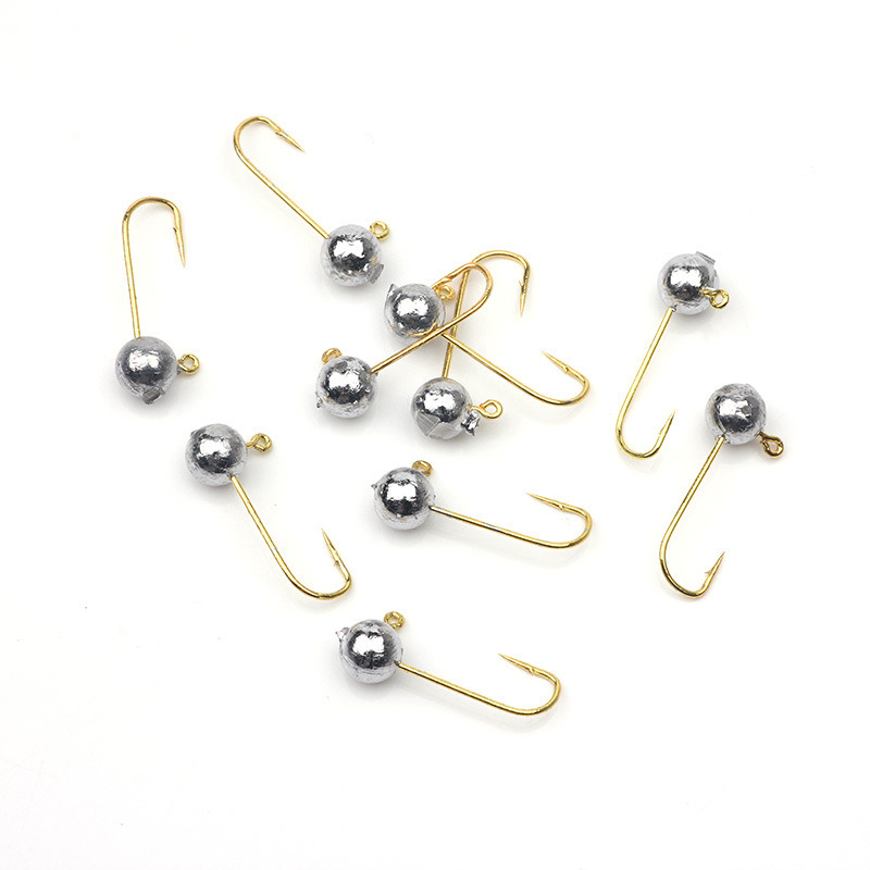10pcs/lot Micro Jig Head Fishi - Fishing Hook Offset 评论和价格