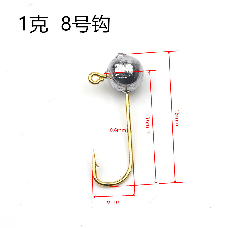 10pcs/lot Micro Jig Head Fishi - Fishing Hook Offset 评论和价格