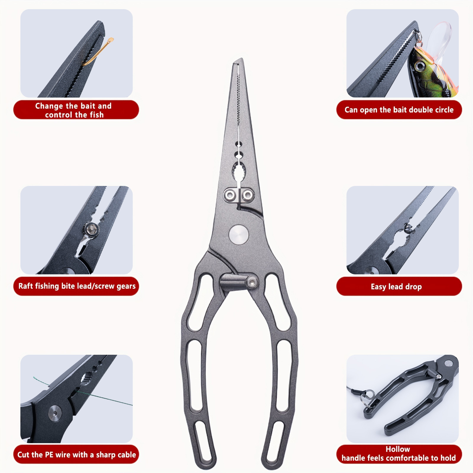 Fishing Pliers and Fish Grippe - Fishing Hook Remover 评论和价格